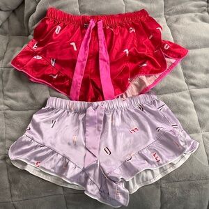 Victoria's Secret Lavender Satin Shorts